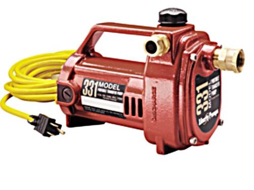 Liberty pumps 331 1/2 hp portable transfer pump 115v cord garden hose connection for sale