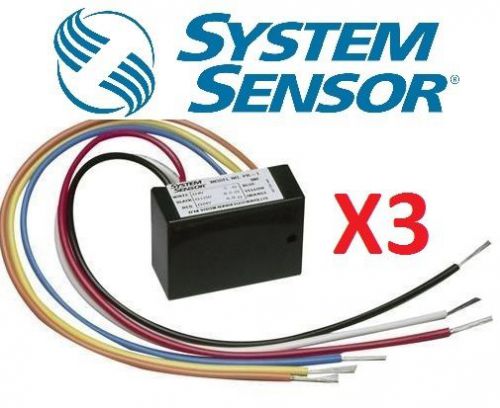 LOT OF 3 System Sensor Honeywell PR1 PR-1 Relay W/ Pigtail SPDT W/ Led NEW (3)
