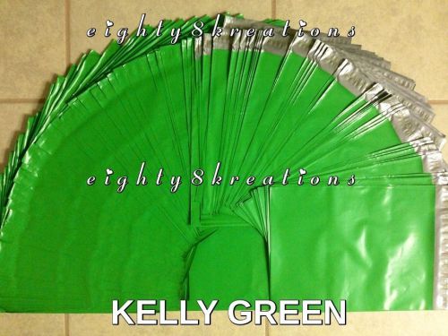 10 KELLY GREEN Color 10x13 Flat Poly Mailers Shipping Packaging Envelope Bags