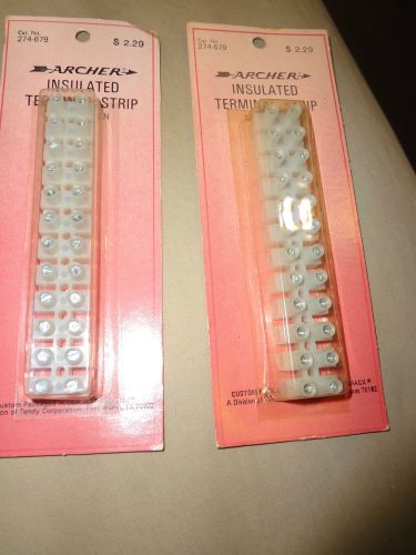 Lot of 2 Archer part # 274-679  Insulated Terminal Strip sealed