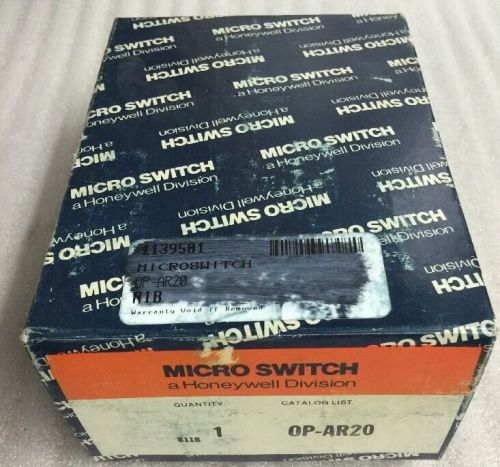 Micro Switch 1139501, 0PAR20, OP-AR20, 0P-AR20, Splash Proof, Shipsameday #1174E