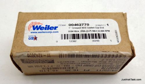 Weiler 00462770 1&#034; Crimped Wire Coated Cup End