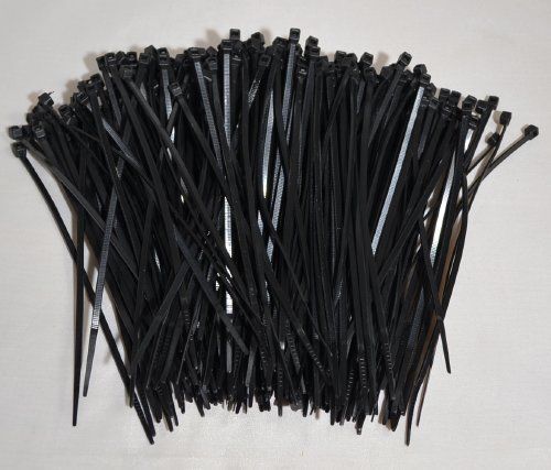 100 Piece Lot of 6 Inch Nylon Cable Zip Wire Ties Black
