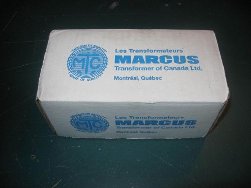 &#034; New in Box &#034; MARCUS Transformer Cat # MC100B  100VA 60HZ  Pri. 120V Sec. 24V