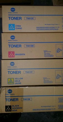 Konica Minolta TN-613 CYMK Full Set C452,C552,C652  cyan/yellow/magenta/black