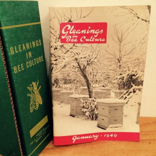 Vintage complete 1940 &#034;Gleanings in Bee Culture&#034; magazines books w/ storage box!