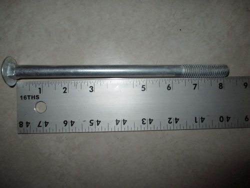 Lot of (12) 8&#034; x 1/2&#034; carriage bolts zinc plated #232-3002 for sale