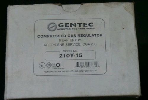 Gentec Compressed Gas Acetylene Regulator 210Y-15
