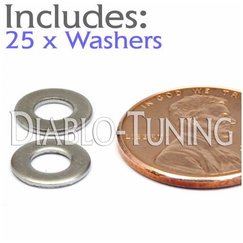 M4 / 4mm - Qty 25 - Metric DIN 125A Flat Washer 18-8 Stainless Steel