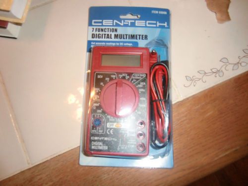 CENT-TECH 7 FUNCTION DIGITAL MULTIMETER NUMBER 69096 OVER T DIFF READINGS