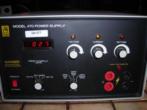 Isco 470 power supply 1000 watt electrophoresis / laboratory for sale