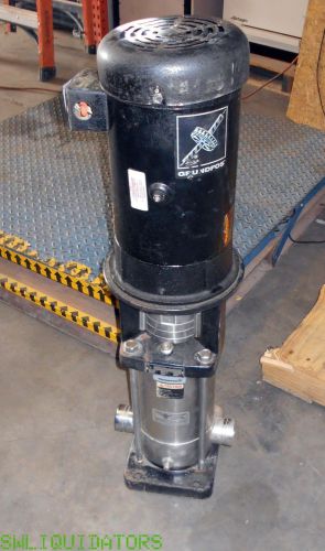 Grundfos CRN8-60 centrifugal pump with Baldor 5 horse motor #2