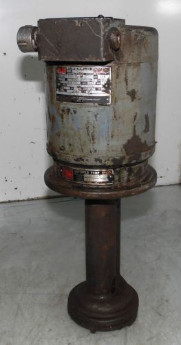 Gray Mills 1/6 HP Superflo Coolant Pump Unit, 3B 48T34T10J, 3 Ph, FM68H-Q, USED