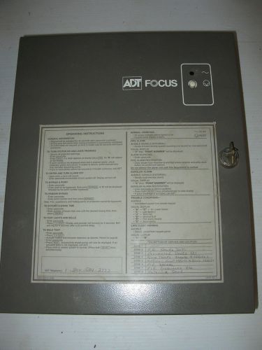 ADT FOCUS FIRE SECURITY SYSTEM panel #7188