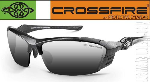 Crossfire tl11 silver mirror pearl gray safety glasses sunglasses shooting z87+ for sale