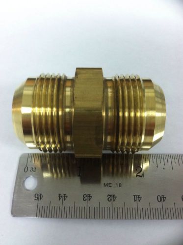 Parker 16 htx-b union tube 1&#034; fitting, brass, male, 37° flare for sale