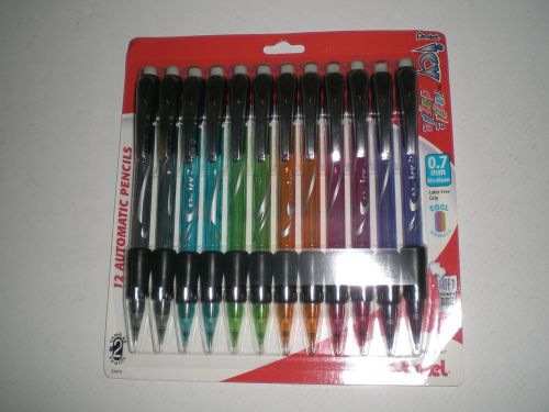 PENTEL ICY RAZZLE DAZZLE 0.7mm MECHANICAL PENCIL PACK WITH 12