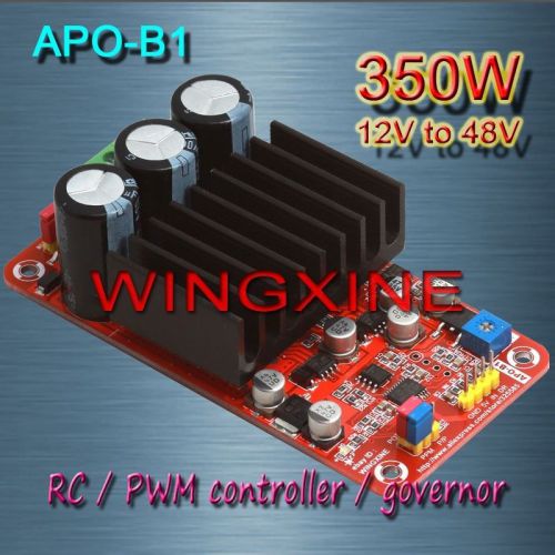 Free shipping,APO-B1 DC motor PWM controller+RC+speed controller 350W12V-48V