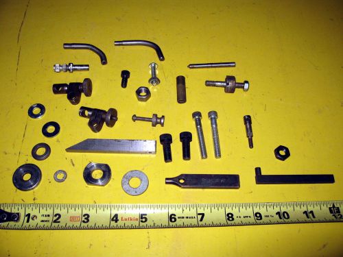 Lot of small parts from machinists tool chest