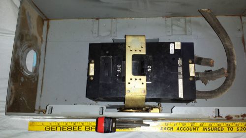 Square d, 250 amp, 600 volt circuit breaker disconnect box &amp; breaker for sale