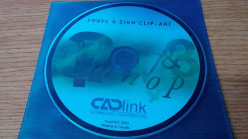 Cadlink Fonts and Sign Clip-Art Software DVD