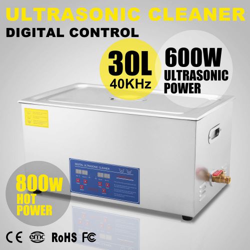 30l 30 l ultrasonic cleaner stainless steel flow valve free warranty great for sale