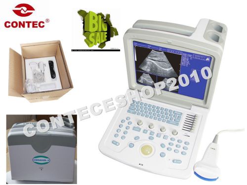 CONTEC 2015 CMS600B3 Portable Ultrasound Scanner Machine,+3.5MHZ Convex Probe.