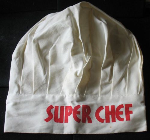 LINEN CHEF&#039;S HAT &#034;SUPER CHEF&#034;