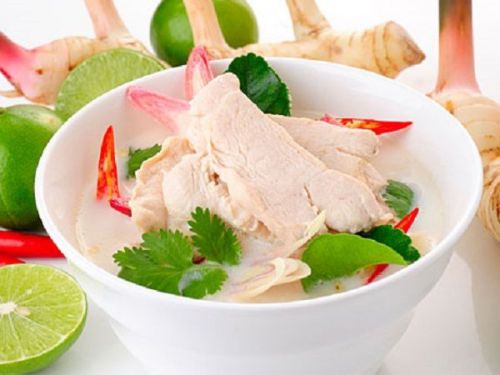 Thai Chicken Soup With Coconut Milk Recipe Thai Food Spicy Mail Homemade DIY