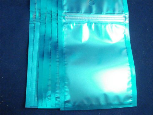 10) smell proof blue mylar foil ziplock bags 3&#034; x 4&#034; inches best bag on ebay for sale