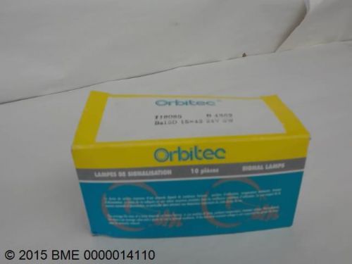 Orbitec  118085 b4362 ba15d 15x43 24v 5w signal lamps 10 pcs for sale