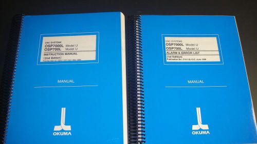 Okuma OSP-7000L, 700L Instruction &amp; Alarm List Manuals