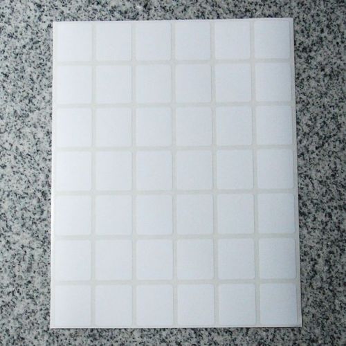 630 White Sticky Labels 27 x 24 mm Price Stickers, Name Tags Blank Self Adhesive