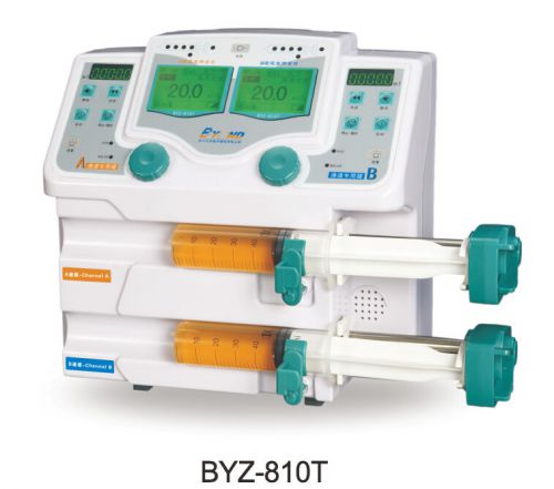 Veterinary Digital Double Channel Injection Syringe Pump Medical Audible BY810T