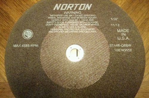 Norton 66253122816 non-reinforced cut off wheel, 10&#034; x 1/16&#034; x 5/8&#034; for sale