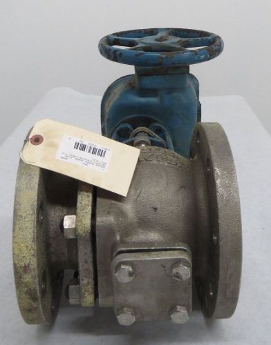 Gs dezurik 9459251 fig 554 stainless flanged 4 in segmented ball valve b315239 for sale