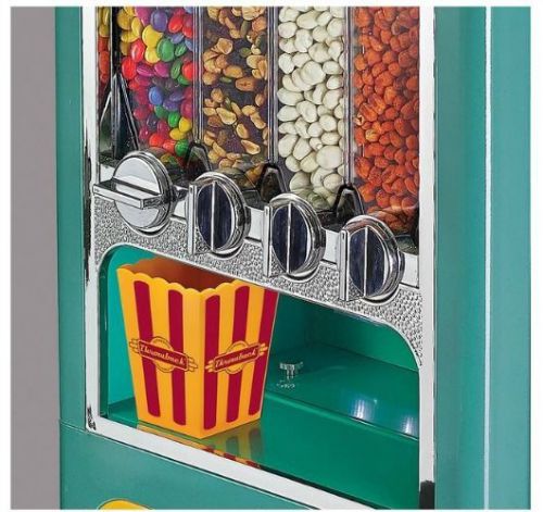 Vintage style candy/nuts/ cereal machine brand new- aqua blue color for sale