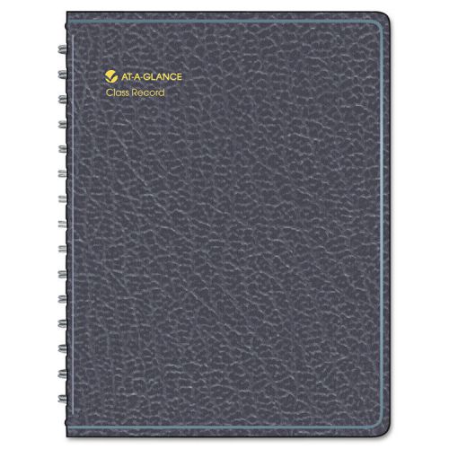 Recycled Class Record Book, 10-7/8 x 8-1/4, Black