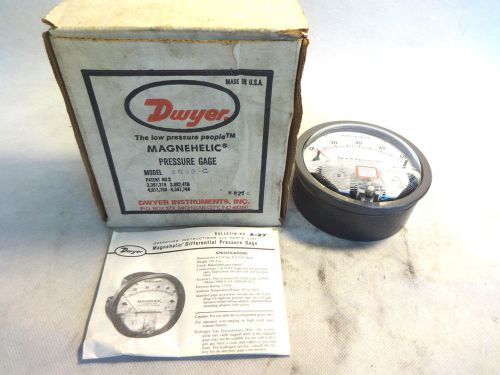 NEW IN BOX DWYER 2080-C MAGNETIC PRESSURE GAGE
