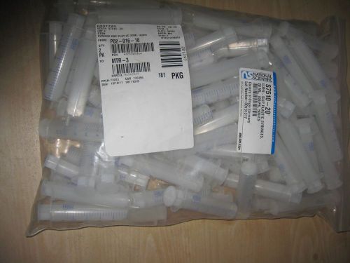 National Scientific S7510-20 POLY Syringe, Polyethylene Plunger, 20ml