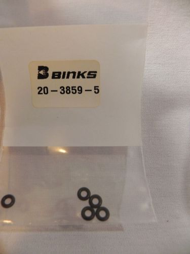 Binks 20-3859 5 pack of o-ring o rings - new old stock for sale