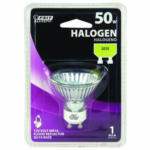 Feit electric bpq50mr16/gu10 50-watt halogen reflector flood bulb with gu10 new for sale