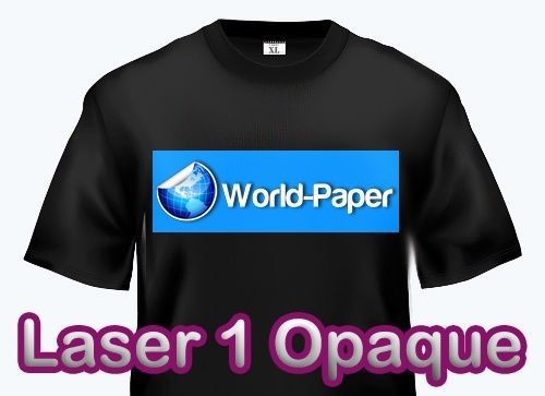 Laser 1 opaque dark shirt heat transfer paper 8.5x11 (3 sheets) for sale
