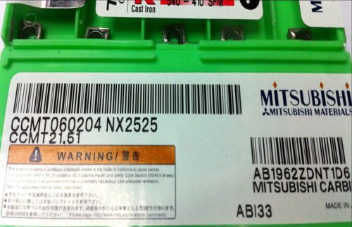 100PCS NEW  MITSUBISHI CCMT060204 NX2525 CCMT21.51  Carbide Inserts 10PCS/Box