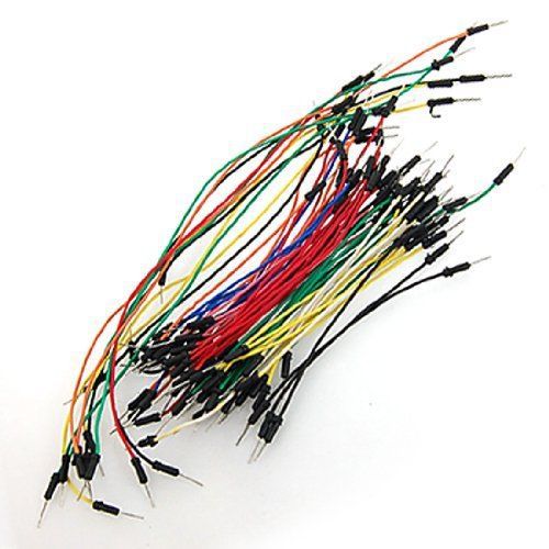 65 Pcs Assorted Length Multicolored Flexible Solderless Breadboard Jumper Wires