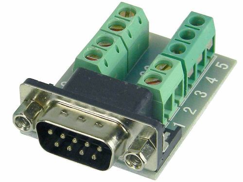 9 Pin VGA DB-9 Break-out Board, Male to Terminals     31303
