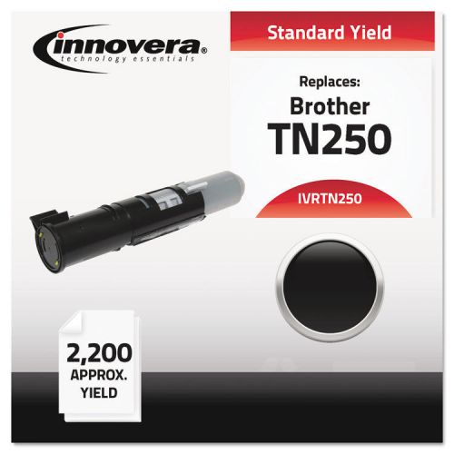 Compatible with tn250 laser toner, 2200 page-yield, black for sale