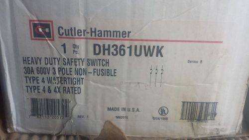 Cutler Hammer DH361UWK Heavy Duty Safety Switch