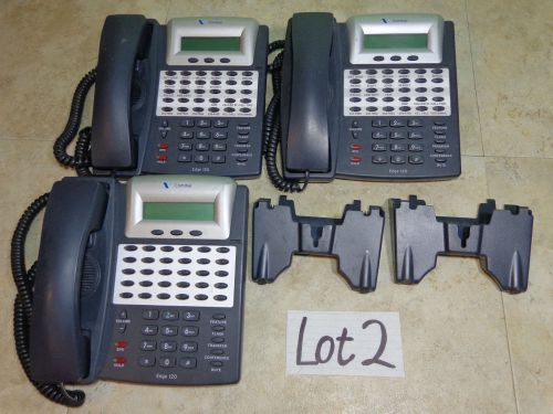 COMDIAL 7261-00 EDGE 120 LOT OF 3 TELEPHONES PHONES AND HANDSETS USED