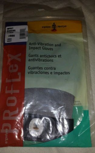 Ergodyn Proflex #900, Anti-Vibration and Impact Gloves, Large, Right, 1/2 finger